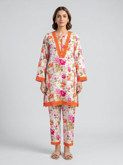Summer Collection – Floral Printed 2-Piece Lawn Suit (Copy)