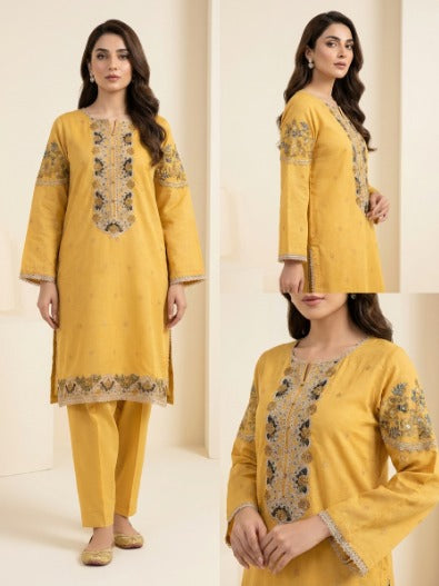 Mustard Yellow Embroidered 2&3-Piece Suit 💛