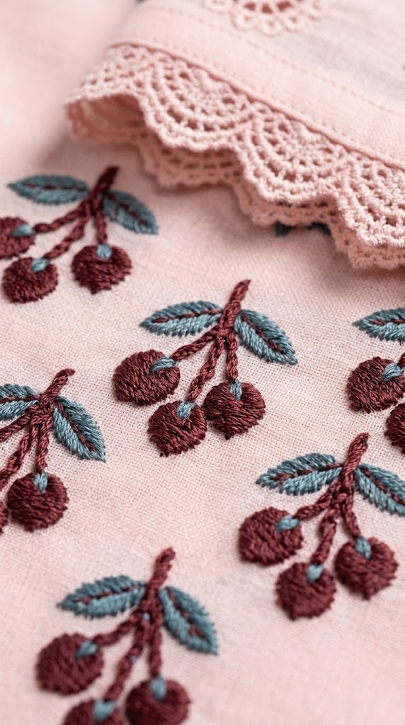 Blush Pink Embroidered 2-Piece Suit with Floral Motifs 🌸
